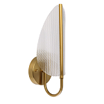 Бра с изогнутым рельефным плафоном Textured Glass варинант исполнения - 1 | Loft Concept в Краснодаре