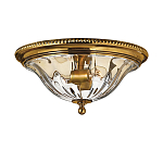 Потолочный светильник цвета латунь с прозрачным плафоном в форме чаши Hinkley варинант исполнения - 1 | Loft Concept в Краснодаре