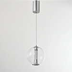 Подвесной светильник с плафоном в форме шара Inner Gleam Orb silver варинант исполнения - 9 | Loft Concept в Краснодаре