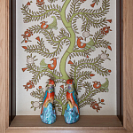 Обои с вышивкой ручной работы Fyodor Original colourway on linen варинант исполнения - 1 | Loft Concept в Краснодаре