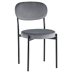 Стул с круглым сиденьем на металлическом основании ALFIE CHAIR Grey варинант исполнения - 1 | Loft Concept в Краснодаре