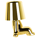 Настольная лампа фигурная цвета золото с гладким абажуром Высота 16 см Sophia варинант исполнения - 4 | Loft Concept в Краснодаре