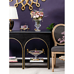 Чаша из прозрачного стекла с рельефным ободком и фигурками стрекоз Eden Garden варинант исполнения - 3 | Loft Concept в Краснодаре