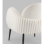 Полукресло Wave Stripes букле белый варинант исполнения - 3 | Loft Concept в Краснодаре