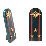 Сувенир Погон МВД из натурального камня змеевик Souvenir Epaulets варинант исполнения - 7 | Loft Concept в Краснодаре