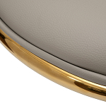 Стул бежевый из экокожи на золотых ножках Attribute of Elegance варинант исполнения - 3 | Loft Concept в Краснодаре