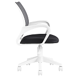 Офисное кресло с основанием из белого пластика Desk chairs Black варинант исполнения - 3 | Loft Concept в Краснодаре