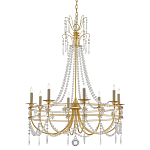 Люстра с декором из прозрачных бусин Glowing Crystals варинант исполнения - 2 | Loft Concept в Краснодаре