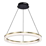 Люстра подвесная круглая светодиодная с золотым каркасом Ring Horizontal варинант исполнения - 3 | Loft Concept в Краснодаре
