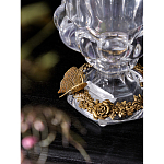 Ваза из прозрачного стекла на бронзовой подставке с ободком и ручками в виде стрекоз Eden Garden варинант исполнения - 4 | Loft Concept в Краснодаре