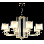 Люстра с 8-ю цилиндрическими плафонами из стекла Laurent варинант исполнения - 4 | Loft Concept в Краснодаре