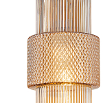 Подвесной светильник со стеклянным рифленым плафоном цилиндрической формы Eliara 13 варинант исполнения - 3 | Loft Concept в Краснодаре