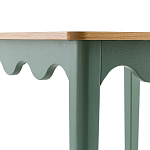 Деревянный обеденный стол Wavy Wooden Dining Table Green варинант исполнения - 4 | Loft Concept в Краснодаре
