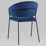 Стул в велюре синего цвета Horizon варинант исполнения - 5 | Loft Concept в Краснодаре