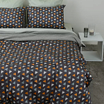 Постельное белье из сатина с принтом треугольники 150х200 см Triangular Dreams варинант исполнения - 8 | Loft Concept в Краснодаре