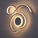 Бра белого цвета с изогнутыми световыми линиями и круглым основанием Luke Lampco Tracer Lamp варинант исполнения - 4 | Loft Concept в Краснодаре