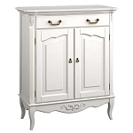 Комод белый из массива бука с ящиком и 2-мя дверцами в стиле прованс White Provence варинант исполнения - 1 | Loft Concept в Краснодаре