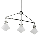 Люстра линейная с ромбовидными плафонами Pointed Diamond Shade варинант исполнения - 5 | Loft Concept в Краснодаре