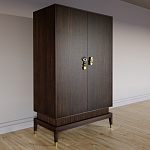 Платяной шкаф Elsa Dreams Walnut с 2-мя фасадами варинант исполнения - 2 | Loft Concept в Краснодаре