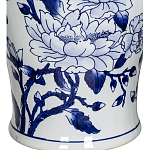Ваза с крышкой и синим цветочным узором Blue & White Ornament  варинант исполнения - 3 | Loft Concept в Краснодаре