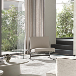 Дизайнерское кресло без подлокотников кожаное на металлическом каркасе PAULA Armchair варинант исполнения - 5 | Loft Concept в Краснодаре