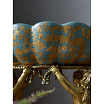 Чаша с орнаментом на бронзовых ножках в виде ангелов Eden Garden варинант исполнения - 8 | Loft Concept в Краснодаре