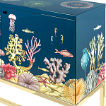 Буфет ручная роспись в морском стиле Cabinet Fondo Marino  варинант исполнения - 2 | Loft Concept в Краснодаре