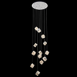 Люстра каскадная с мозаичным хрустальным оформлением Sparks of Crystal варинант исполнения - 2 | Loft Concept в Краснодаре