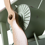 Полка книжная зеленая в виде аэроплана в стиле лофт FLY варинант исполнения - 2 | Loft Concept в Краснодаре