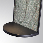 Настенный светильник зеленого цвета с черной рамкой овальной формы с полкой Herbarium  варинант исполнения - 5 | Loft Concept в Краснодаре