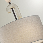 Люстра с серым тканевым плафоном Flourish варинант исполнения - 4 | Loft Concept в Краснодаре