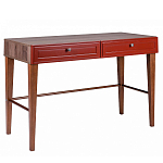 Стол письменный из массива бука с 2-мя ящиками красный Wenge Light варинант исполнения - 1 | Loft Concept в Краснодаре