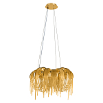 Люстра подвесная круглая с изогнутыми металлическими дугами и ниспадающими цепочками 65 см Atlantis Chain варинант исполнения - 2 | Loft Concept в Краснодаре