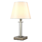 Настольная лампа с белым тканевым абажуром в форме конуса Laurent варинант исполнения - 2 | Loft Concept в Краснодаре