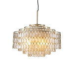 Люстра многоярусная с декором из натуральной морской ракушки Iridescent Light варинант исполнения - 1 | Loft Concept в Краснодаре