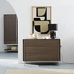 Платяной шкаф из серого дуба Sawada Gray Oak Wardrobe варинант исполнения - 8 | Loft Concept в Краснодаре