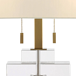 Настольная лампа прямоугольная на прозрачном основании Charm and Luxury варинант исполнения - 1 | Loft Concept в Краснодаре