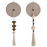 Аксессуар на стену диск из нитей Wall Decor White Thread Disc  варинант исполнения - 5 | Loft Concept в Краснодаре