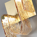 Бра волнистой формы из фактурного стекла Wave варинант исполнения - 8 | Loft Concept в Краснодаре