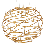 Люстра золотая в форме спирали Fancy Pattern варинант исполнения - 3 | Loft Concept в Краснодаре