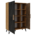 Шкаф двухдверный с 2-мя отделами с полками Stone Effect варинант исполнения - 3 | Loft Concept в Краснодаре