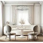 Люстра кольцевая с текстурной огранкой Reflection of Reality варинант исполнения - 5 | Loft Concept в Краснодаре