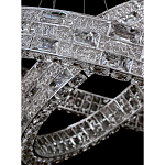 Люстра на 2 кольца с текстурной огранкой Reflection of Reality варинант исполнения - 8 | Loft Concept в Краснодаре