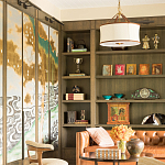 Обои ручная роспись Bamboo River Blossom Original colourway on Deep Rich Gold gilded paper with pearlescent antiquing варинант исполнения - 3 | Loft Concept в Краснодаре