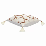 Подушка декоративная с геометрическим узором и кисточками Divine Abstractions варинант исполнения - 1 | Loft Concept в Краснодаре