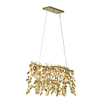 Люстра золотая с декором в виде веток эвкалипта Eucalyptus Branches варинант исполнения - 2 | Loft Concept в Краснодаре