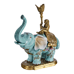 Подсвечник в виде слона из фарфора с бронзовыми элементами Elephant in the Garden of Eden варинант исполнения - 2 | Loft Concept в Краснодаре