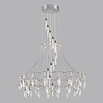 Люстра подвесная из металла с хрустальными прозрачными подвесками Quasar 81 варинант исполнения - 10 | Loft Concept в Краснодаре