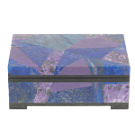 Шкатулка из натурального камня лазурит и чароит Stone Casket варинант исполнения - 2 | Loft Concept в Краснодаре