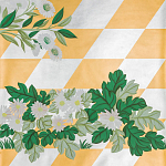 Обои ручная роспись Tiled Meadow Original colourway on Egyptian Gold gilded paper варинант исполнения - 1 | Loft Concept в Краснодаре